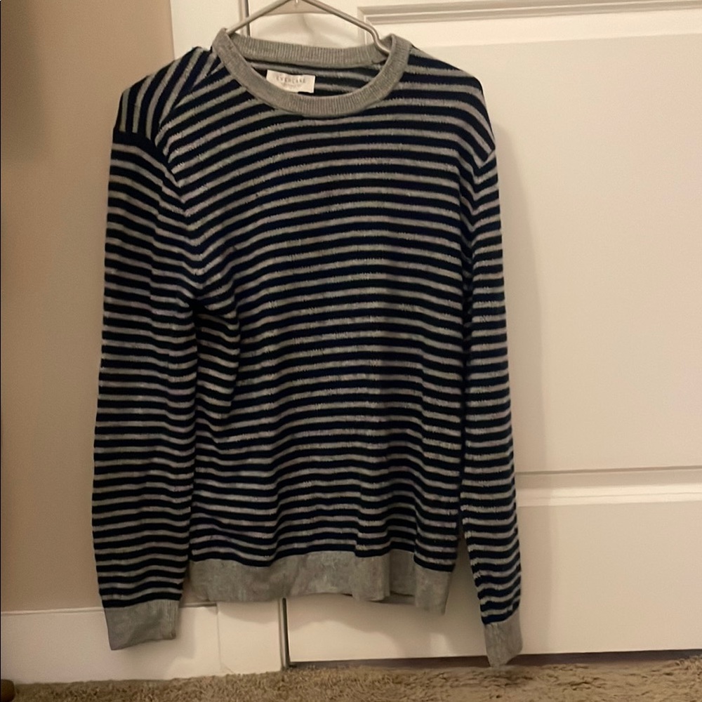 Everlane Striped Cashmere Sweater